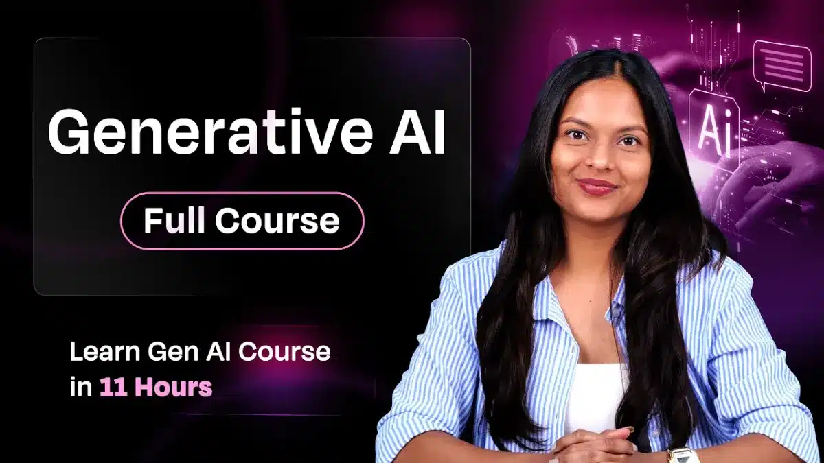 🇺🇸 Learn Generative AI Full Course Free | Complete Gen AI Course 2026