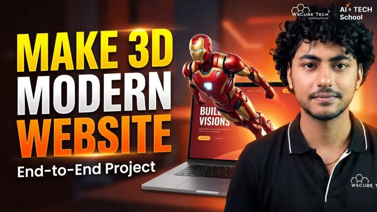 🇮🇳 Build an Advanced 3D Iron Man Website with React | Interactive Web Project