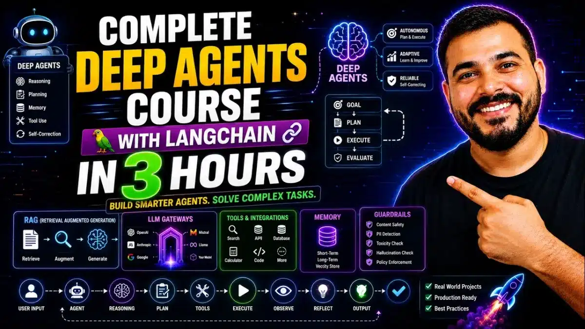 🇺🇸 Complete Deep Agents Course With Langchain In 3 Hours