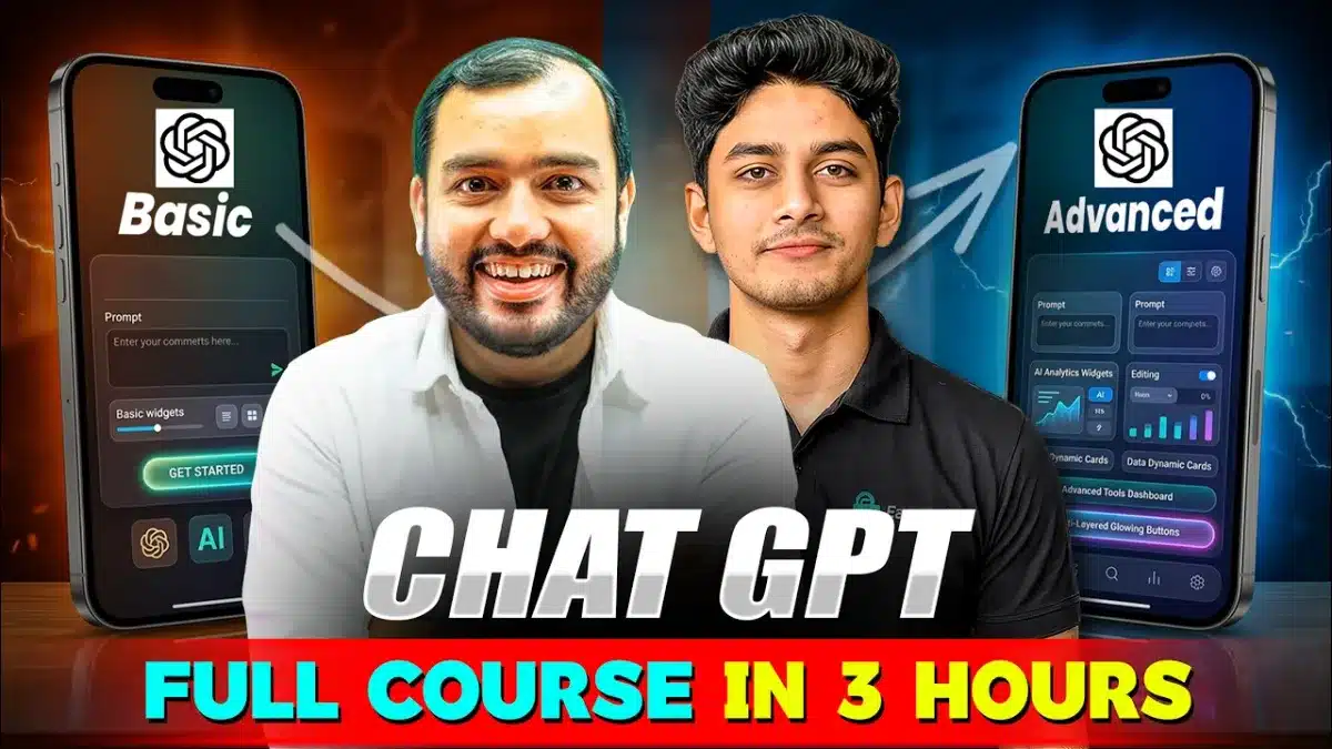 🇮🇳 ChatGPT FULL COURSE in 3 Hours || From Basics to Advanced