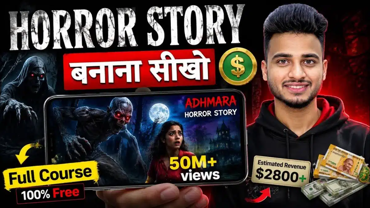 Make Viral Ai Horror Stories In Minutes (Complete Course 2026) Horror Ai Video Kaise Banaye ?