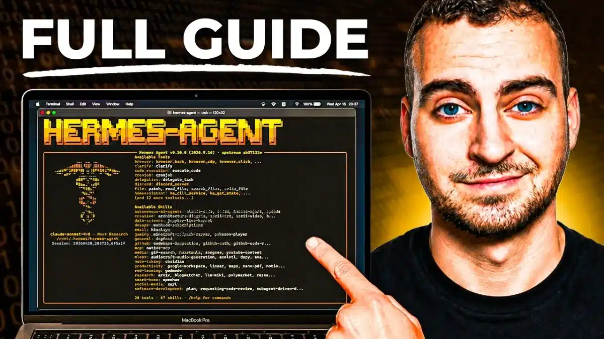 Hermes Agent - Full Course & Setup Guide - For COMPLETE Beginners