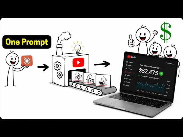 Claude (Free Plan) + YouTube = $52000/Month