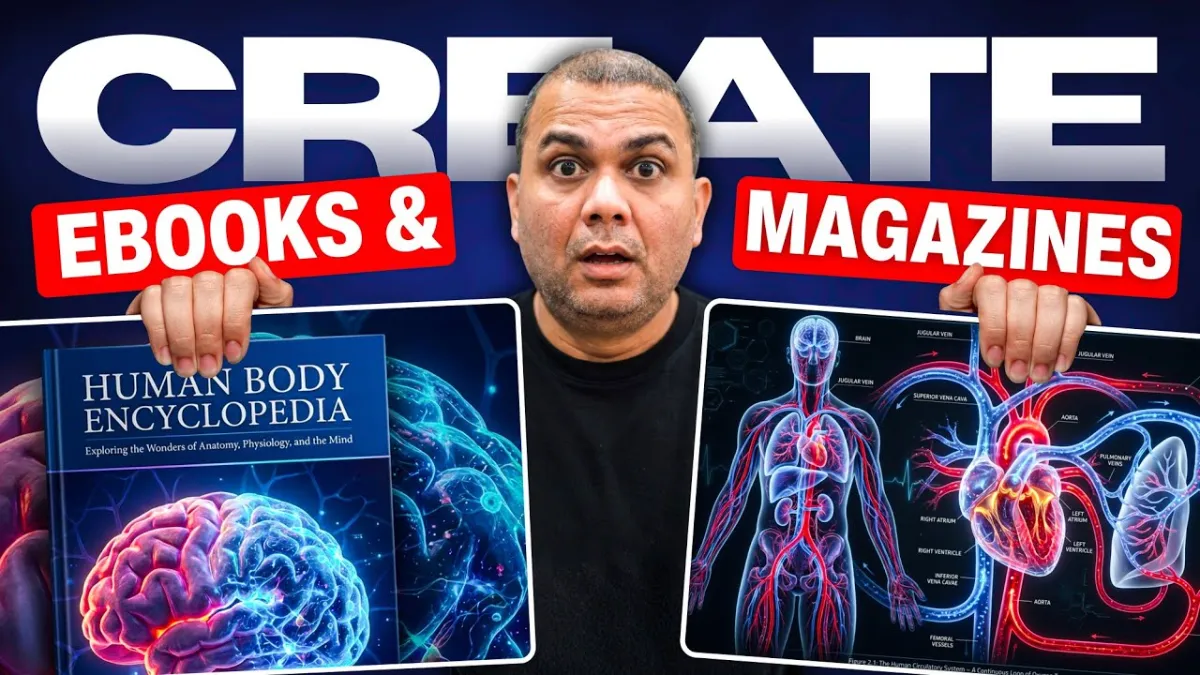 Create Stunning eBooks & Magazines with AI (NotebookLM + Gemini + Google Flow)|Complete Workflow