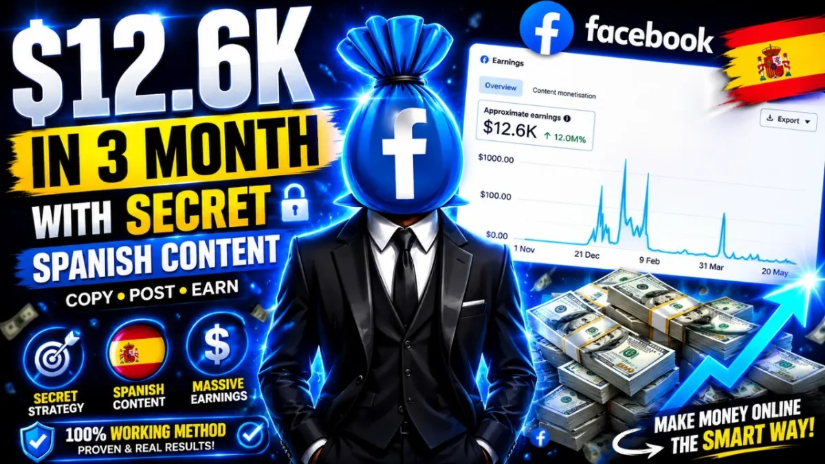 🇮🇳 How I Made $12.6K Using Secret Spanish Content with Facebook Content Monetization 2026