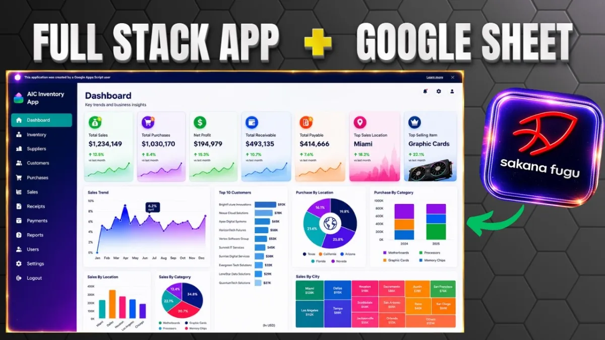 🇮🇳 Sakana Fugu AI: Build a FULL STACK App Using Google Sheets