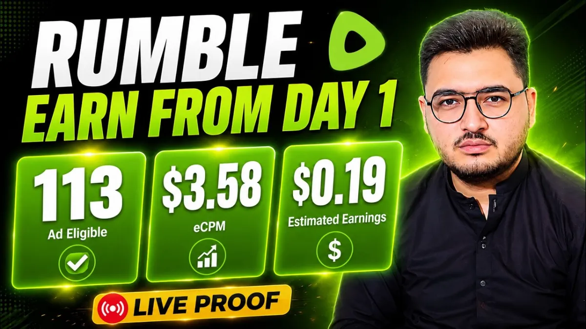 🇮🇳 I Uploaded One Video on Rumble and Made Money From Day 1 (Live Earning Proof)