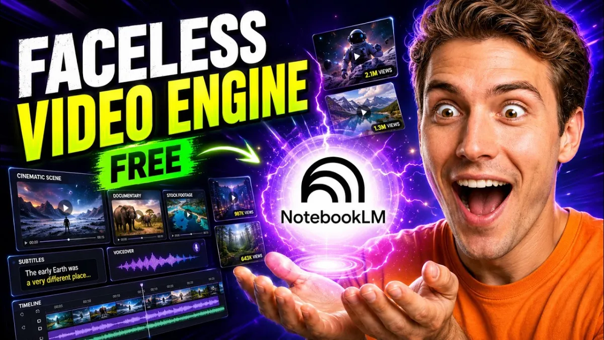 🇺🇸 NotebookLM: Build Your Faceless Video Engine (Free & Unlimited)