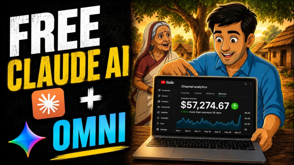 🇺🇸 I Used Claude AI (FREE) + Gemini OMNI to Make a 2D Animated Movie — No Skills Needed