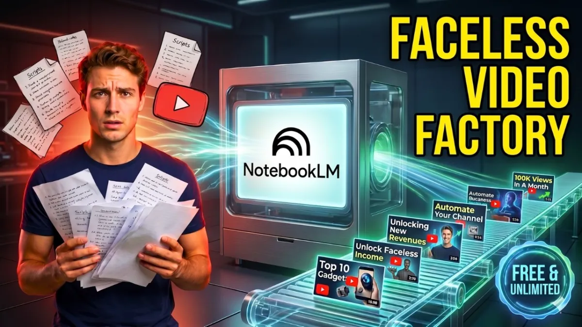 🇺🇸 Turn NotebookLM into a Faceless Video Factory (FREE & Unlimited)