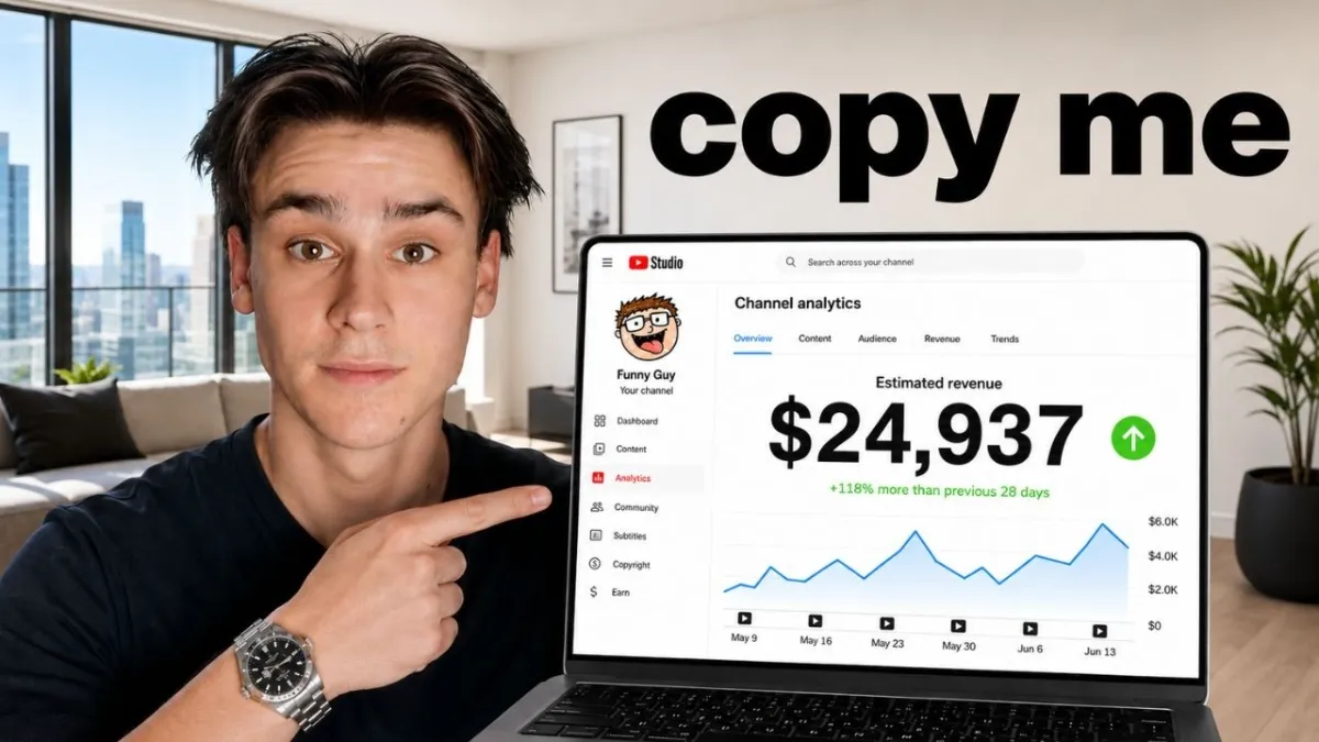 🇺🇸 How I Make $24,937/mo Posting YouTube Shorts (Using Claude AI)