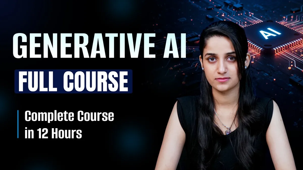 🇺🇸 Complete Generative AI Course Free | Full Gen AI Course 2026