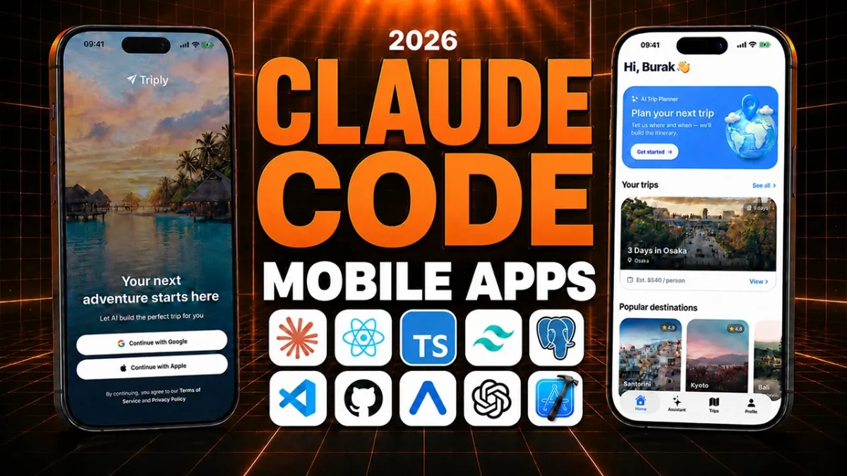 🇺🇸 The Ultimate Claude Code Tutorial for Mobile Apps – FULL COURSE