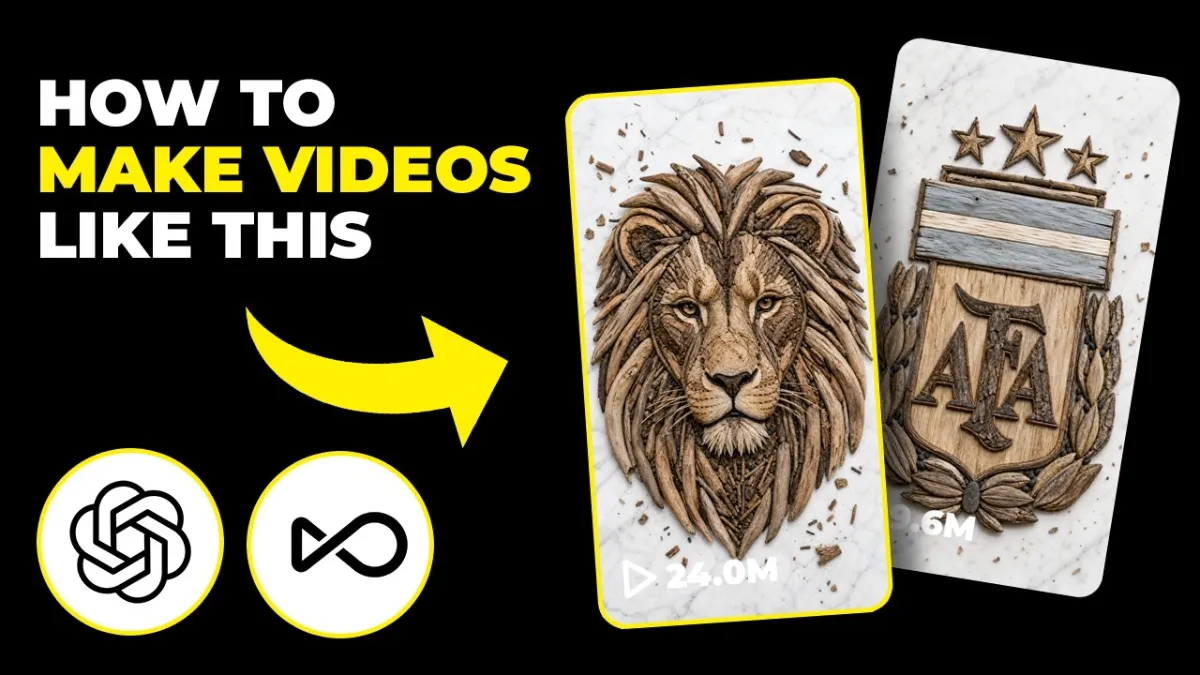 🇺🇸 How To Make Viral Wooden Animal Videos with AI (Fast Tutorial)