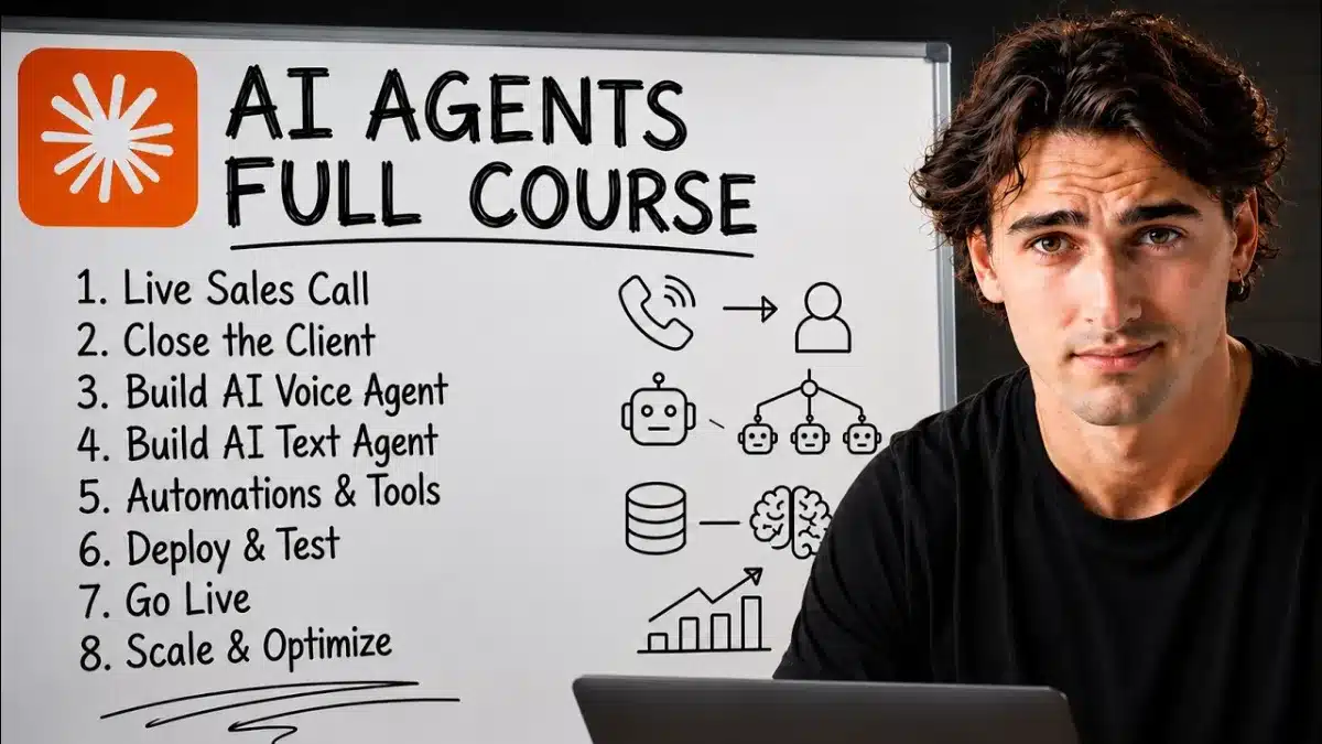 🇺🇸 AI AGENTS FULL COURSE 8 HOURS: Build & Sell (2026)
