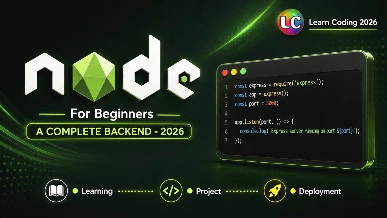 🇮🇳 Node JS Full Course – Complete Backend | Web Development 2026
