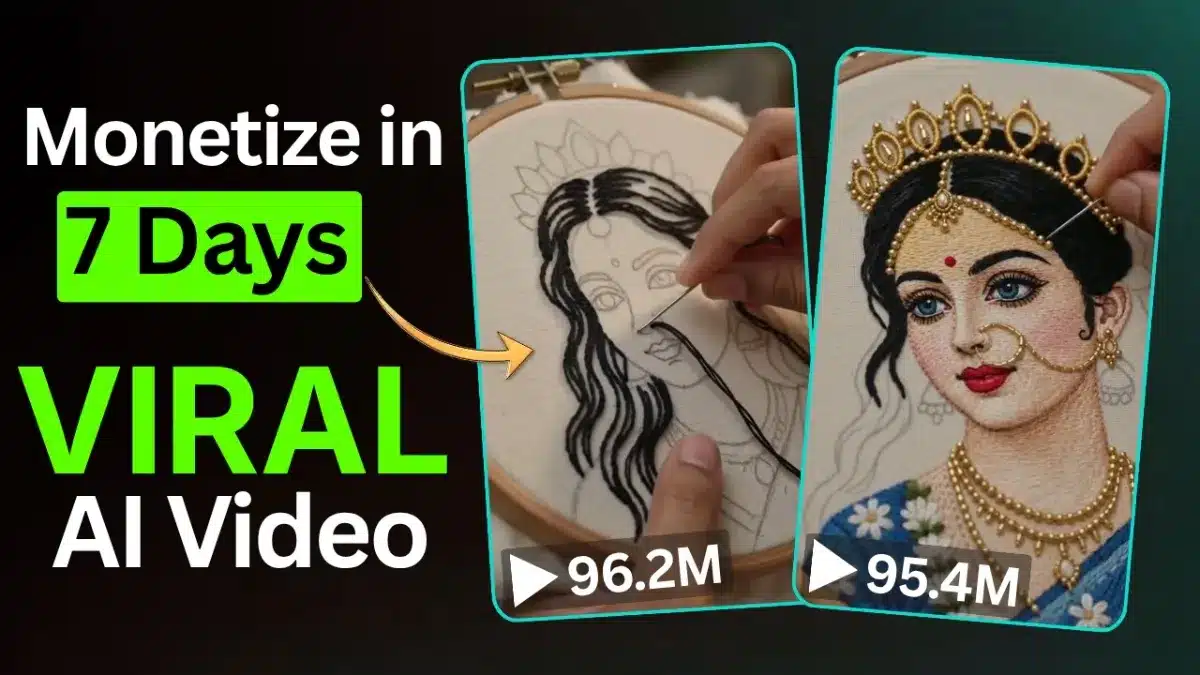 🇺🇸 Create Viral Embroidery Videos using AI for Free ( Full Tutorial )