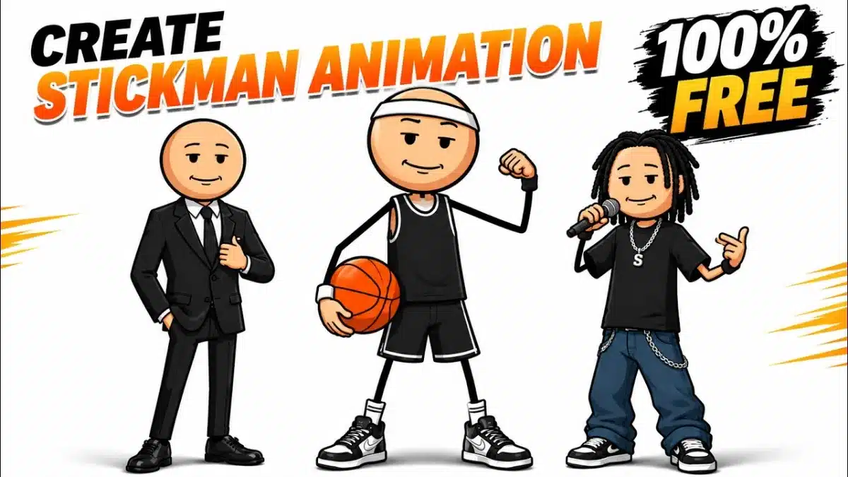 🇺🇸 How To Create Stickman Animation Videos Using AI (100% FREE) Full Tutorial