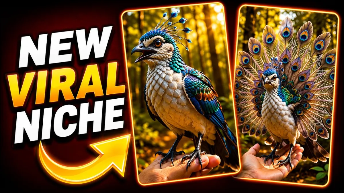 🇺🇸 How To Create Viral Rare Bird Videos with AI (New Viral Niche)