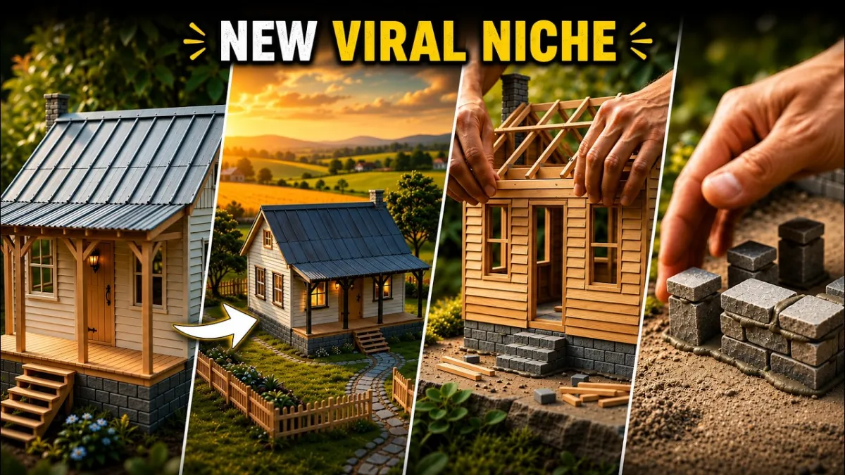 🇺🇸 How to Create VIRAL Miniature Construction ASMR Videos with AI for FREE