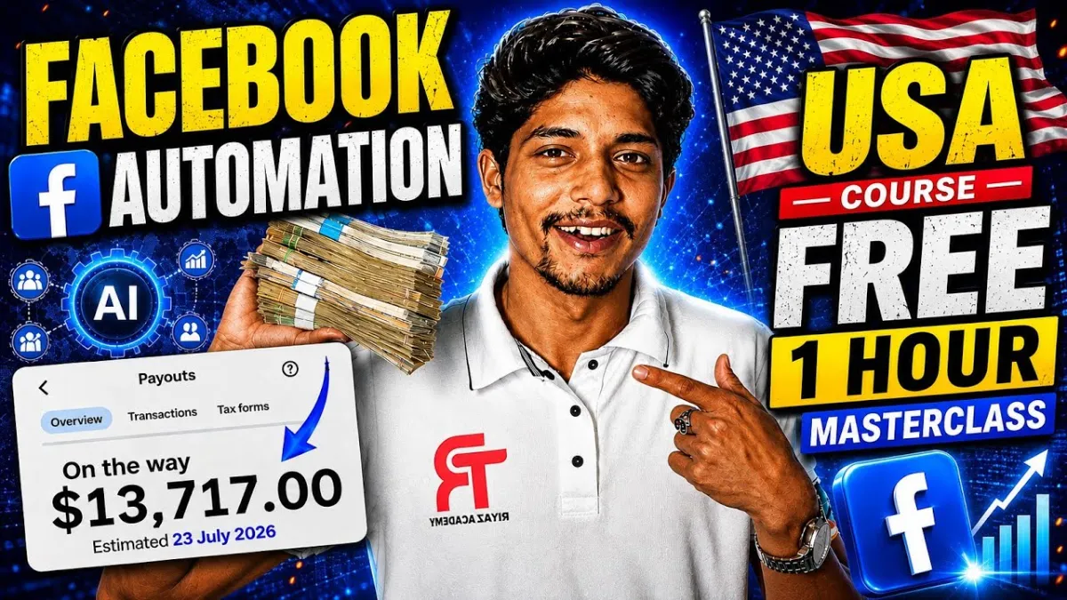 🇮🇳 Facebook Automation Full Course 2026 | Complete USA AI Page Step-by-Step Guide