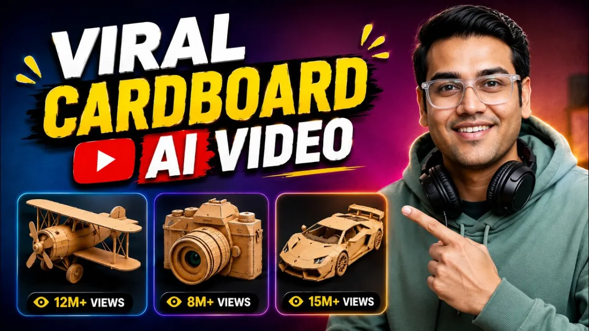 🇮🇳 Create VIRAL Cardboard AI Videos | Google Flow Complete Free Tutorial