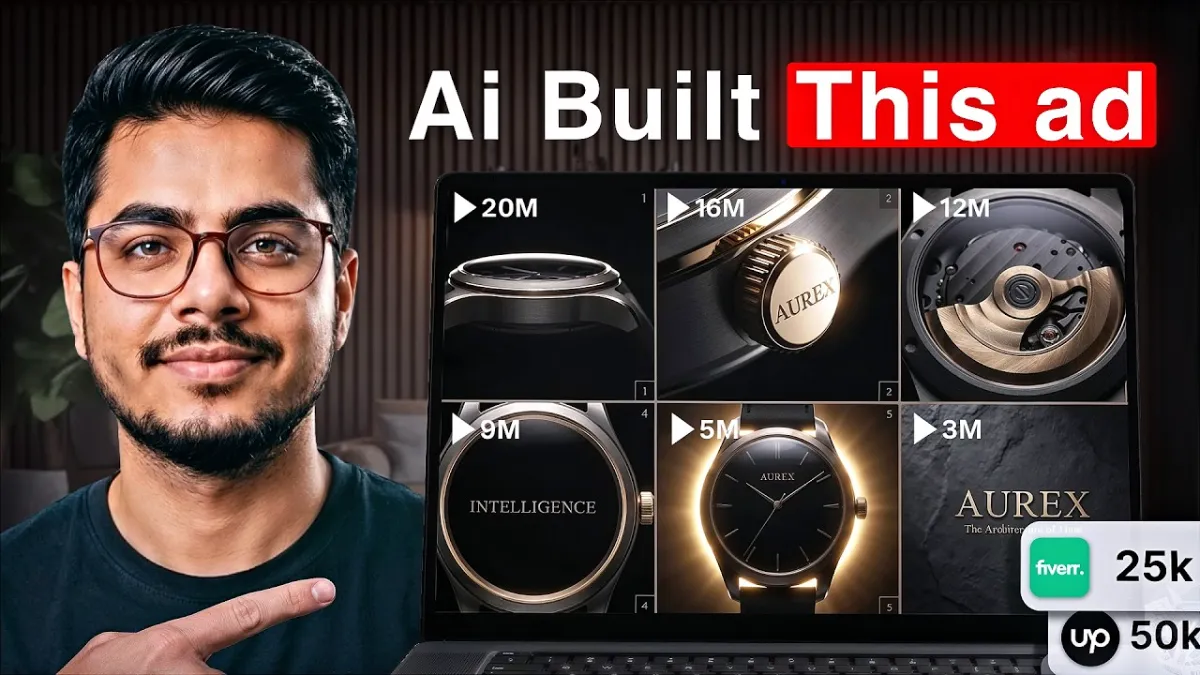 🇮🇳 I built a ₹80k Luxury brand ad using just one tool – FREE