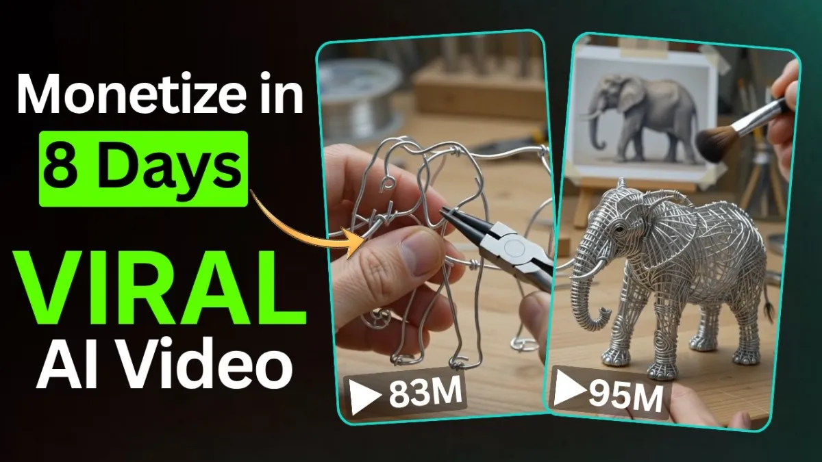 🇺🇸 How to Create Viral Wire Art Videos for FREE ( Full AI Tutorial )