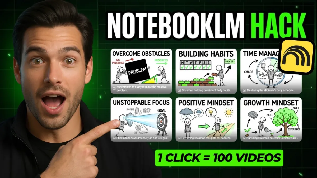 🇺🇸 NotebookLM Just Became a VIRAL Stickman Video Engine (FREE)