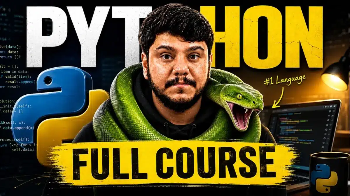 🇮🇳 Python Full Course FREE | Learn Python from Scratch 2026