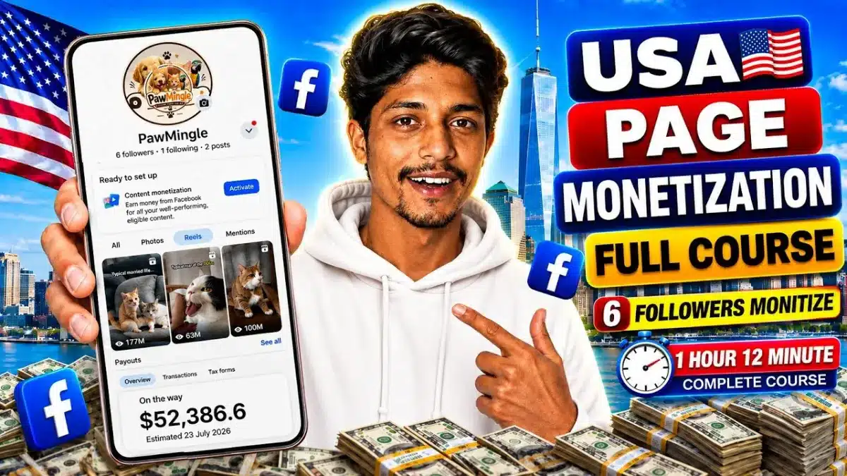 🇮🇳 USA Facebook Page Monetization Full Course 2027 | Build, Setup & Automation