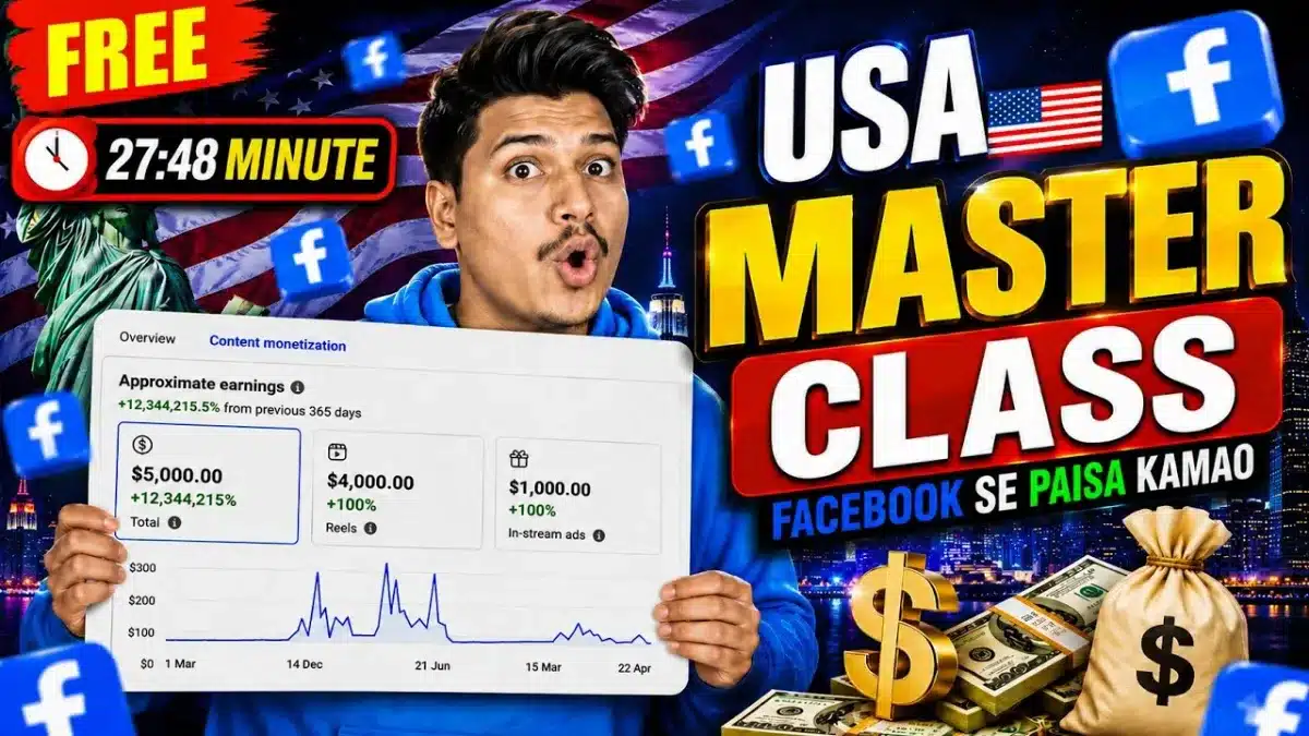 Facebook Content Monetization Full Course | USA Page + Automation Guide