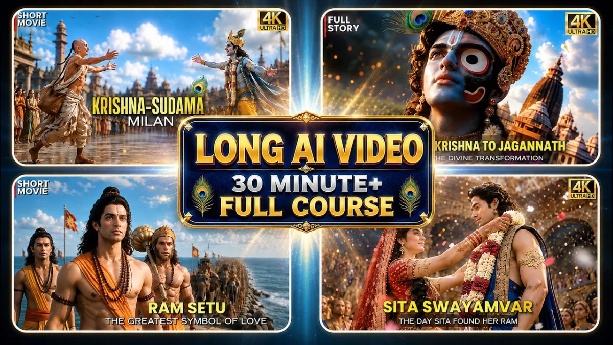 Make 30 Minutes Mythological Long AI Video Like| Full Course