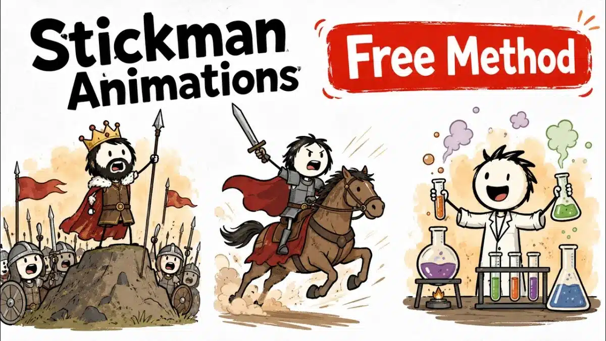 🇺🇸 How to Create Stickman Animation with AI 100% FREE