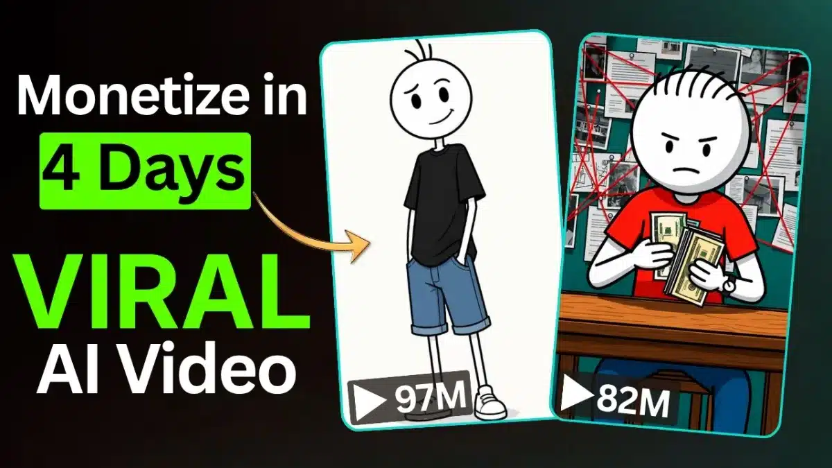 🇺🇸 How to Make Viral Stickman Animation Videos Using Just One AI Tool