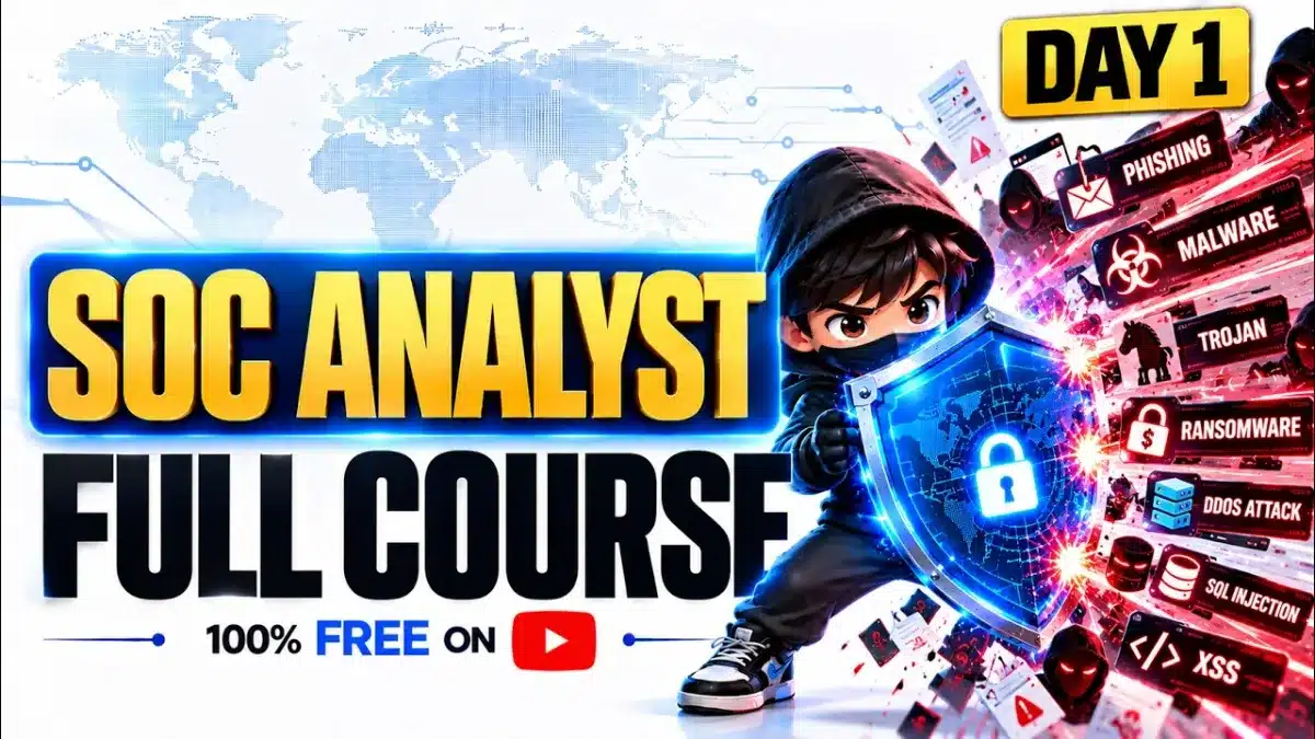 🇺🇸 SOC Analyst: How Cyber Attacks Are Detected in the Real World | Day 1 | FREE Full Course